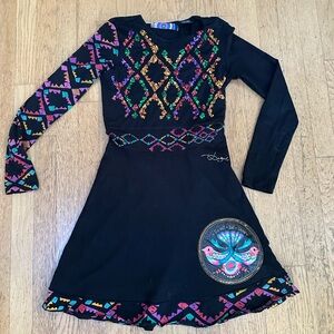 Desigual Sequined and beaded patterned dress girls age 13-14  (fits 10-12)